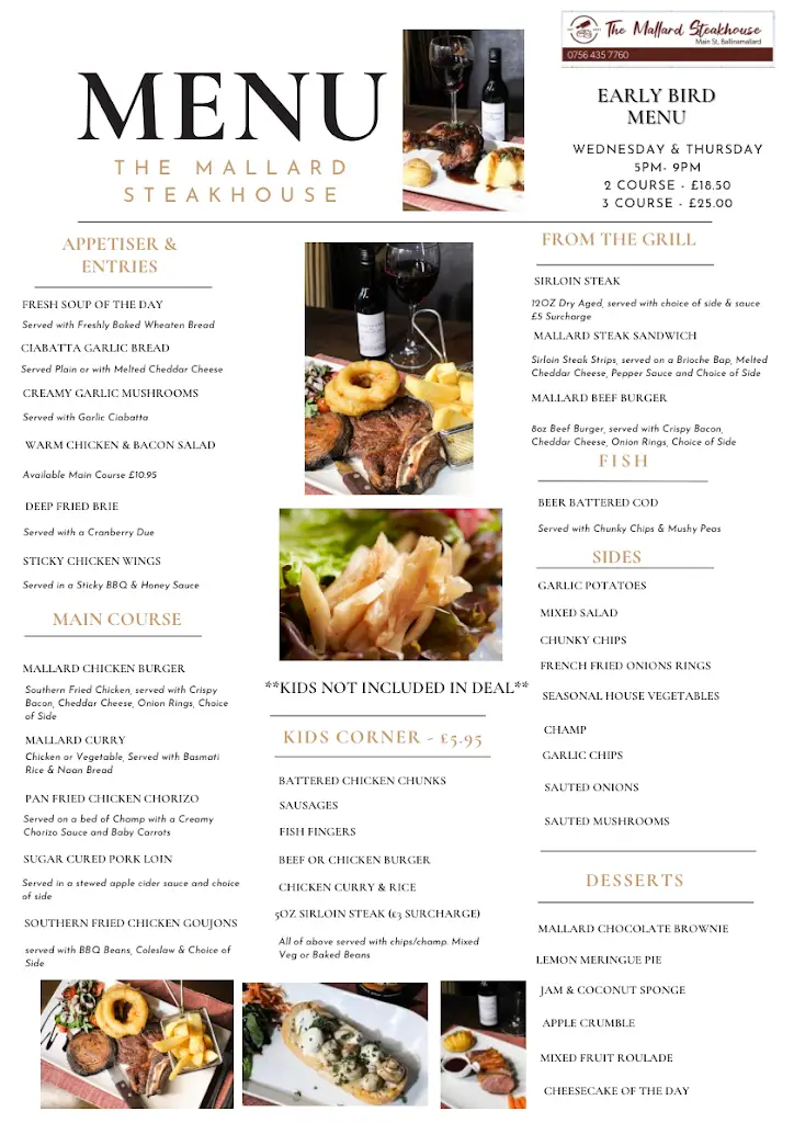 Menu_The Mallard Steakhouse_Ballinamallard_image_1