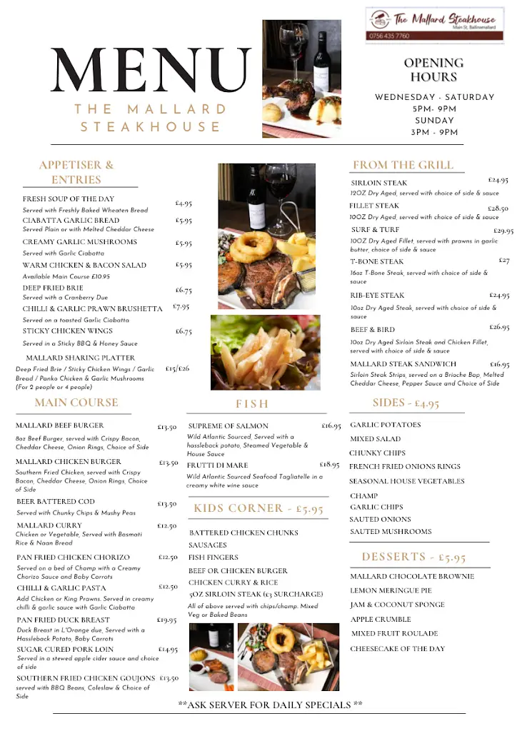 Menu_The Mallard Steakhouse_Ballinamallard_image_4