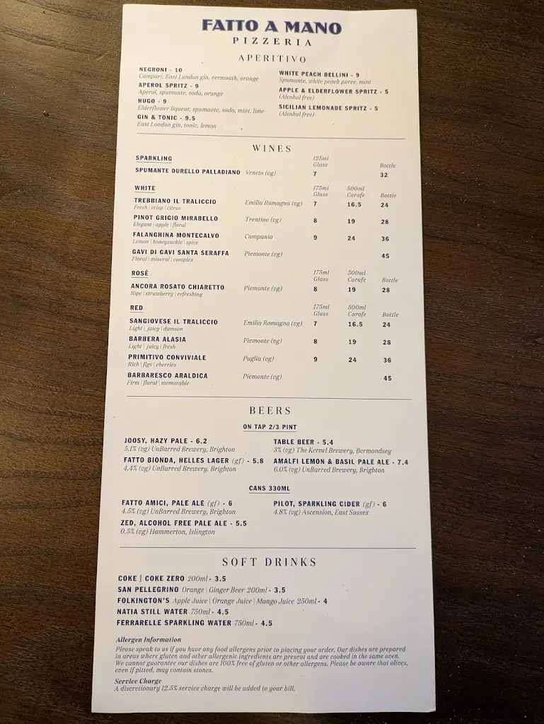 Menu_Fatto a Mano Bethnal Green_Bethnal Green_image_2