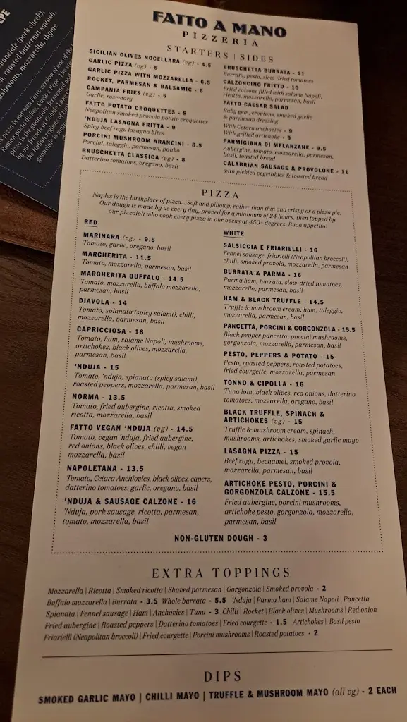 Menu_Fatto a Mano Bethnal Green_Bethnal Green_image_3