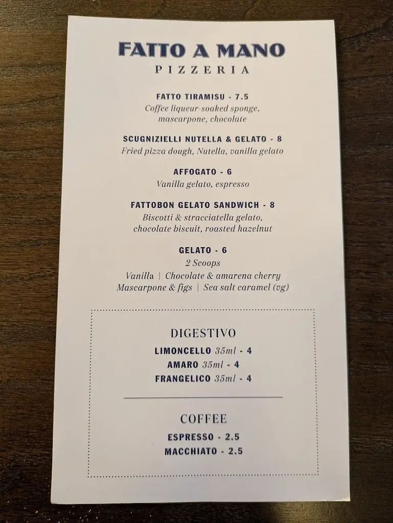 Menu_Fatto a Mano Bethnal Green_Bethnal Green_image_4