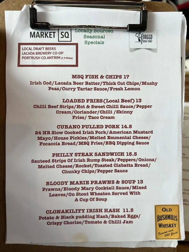 Menu_Market Square_Bushmills_image_3