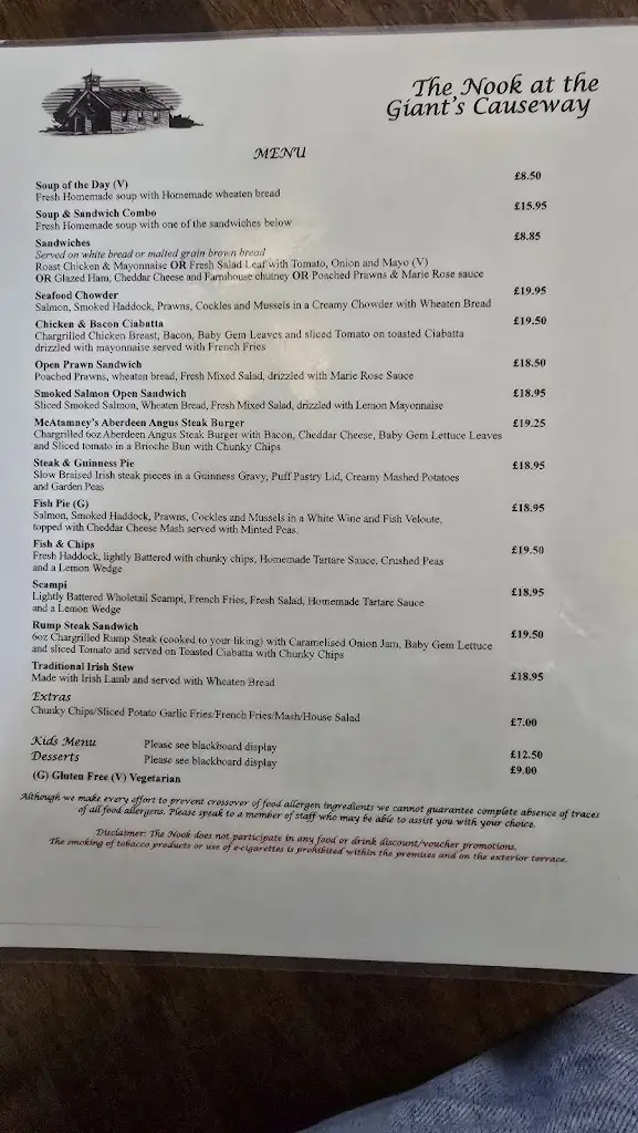Menu_The Nook_Bushmills_image_2