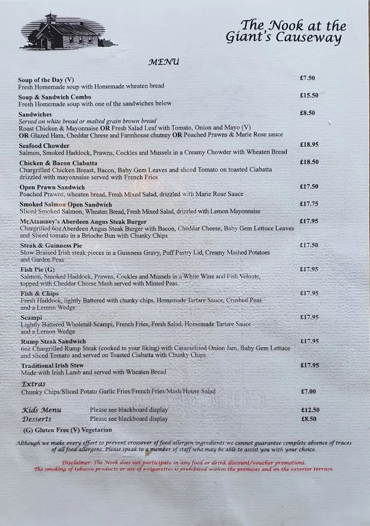 Menu_The Nook_Bushmills_image_3