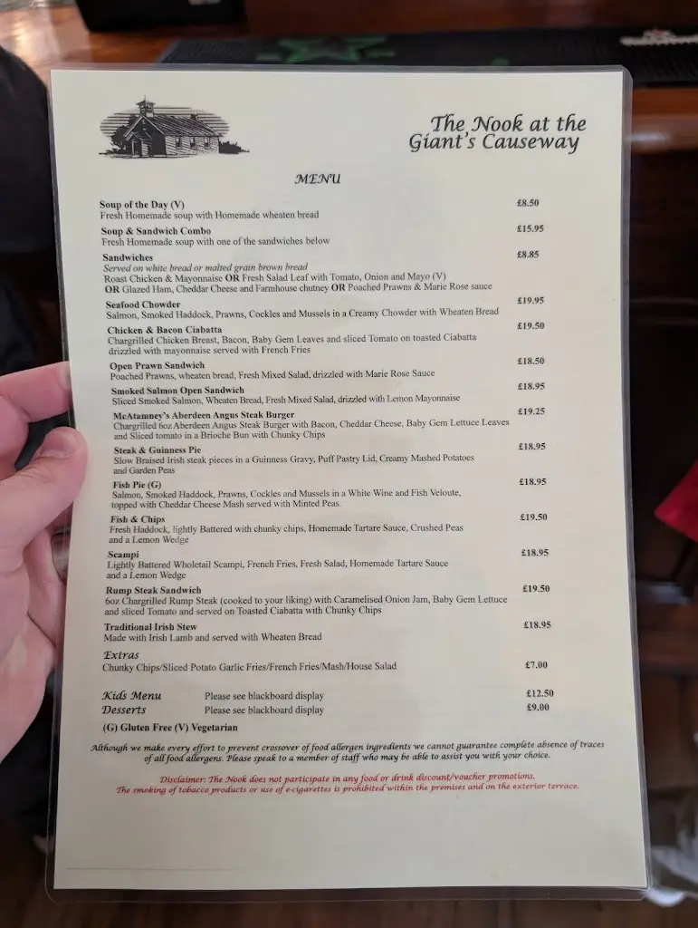 Menu_The Nook_Bushmills_image_4