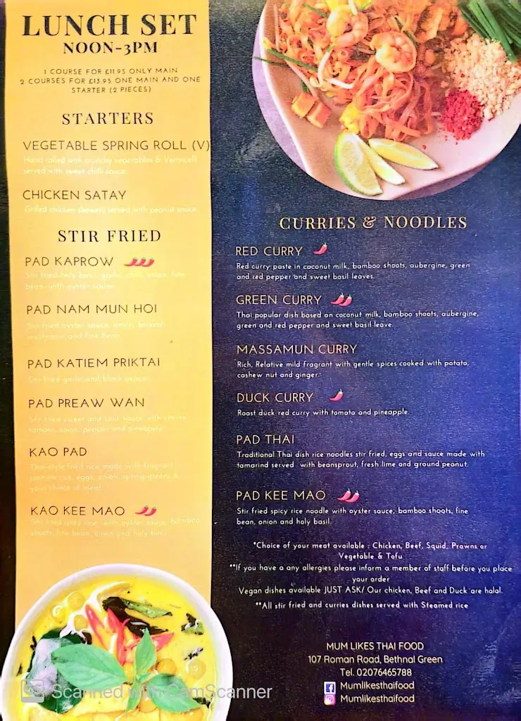 Menu_Mum Likes Thai Food (Bethnal Green)_Bethnal Green_immagine_1