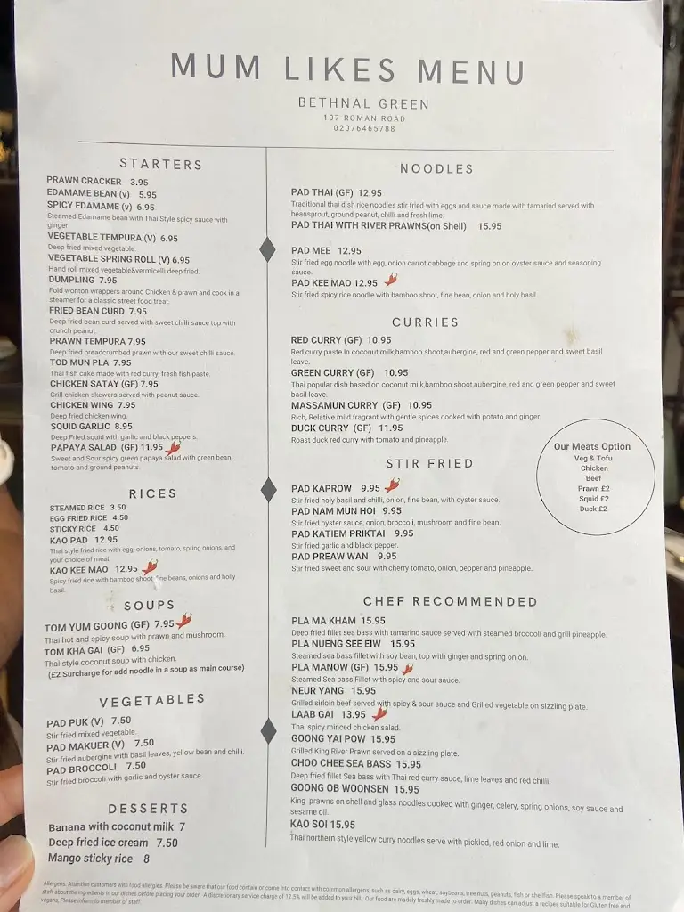 Menu_Mum Likes Thai Food (Bethnal Green)_Bethnal Green_immagine_3