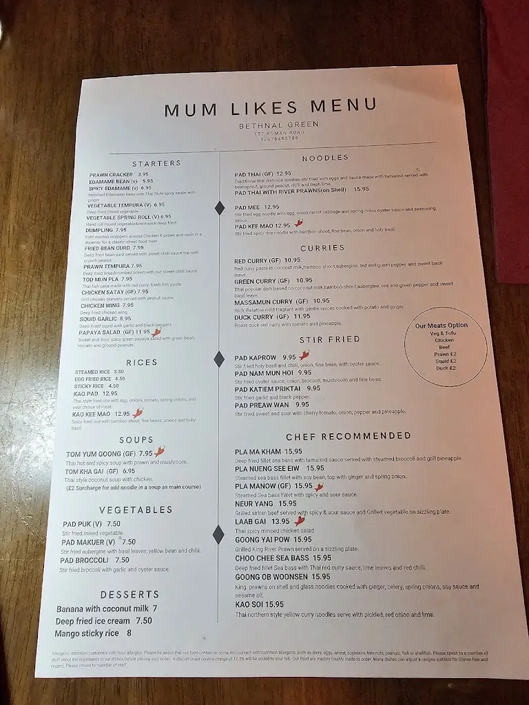 Menu_Mum Likes Thai Food (Bethnal Green)_Bethnal Green_immagine_4