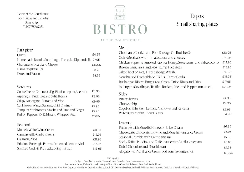 Menu_Bistro at the Courthouse_Bushmills_image_2