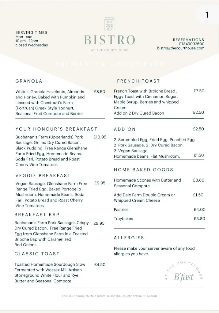 Menu_Bistro at the Courthouse_Bushmills_image_4