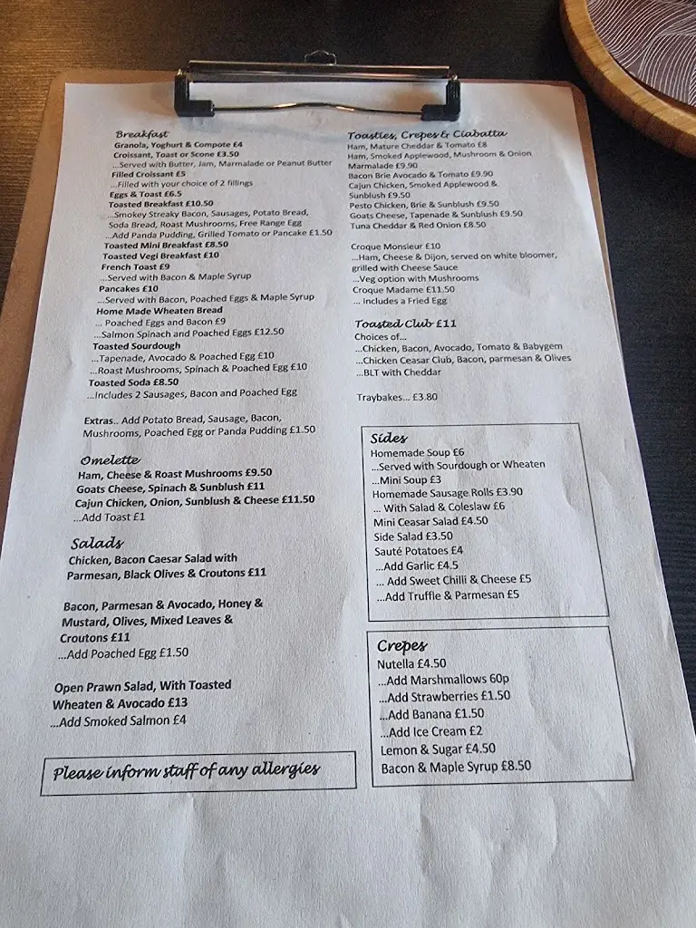 Menu_Toasted Artisan Kitchen_Carryduff_immagine_2