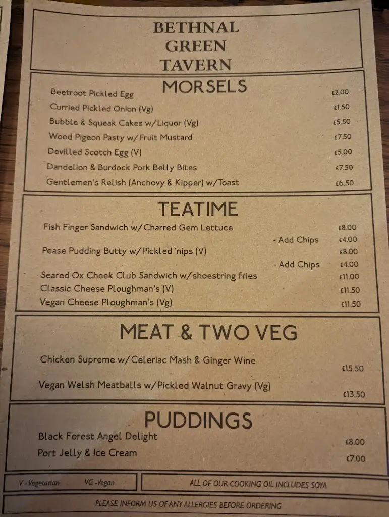 Menu_Bethnal Green Tavern_Bethnal Green_image_3