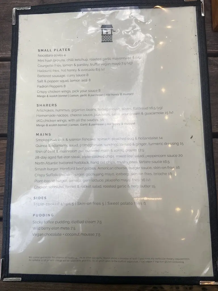 Menü_Well & Bucket_Bethnal Green_Bild_2