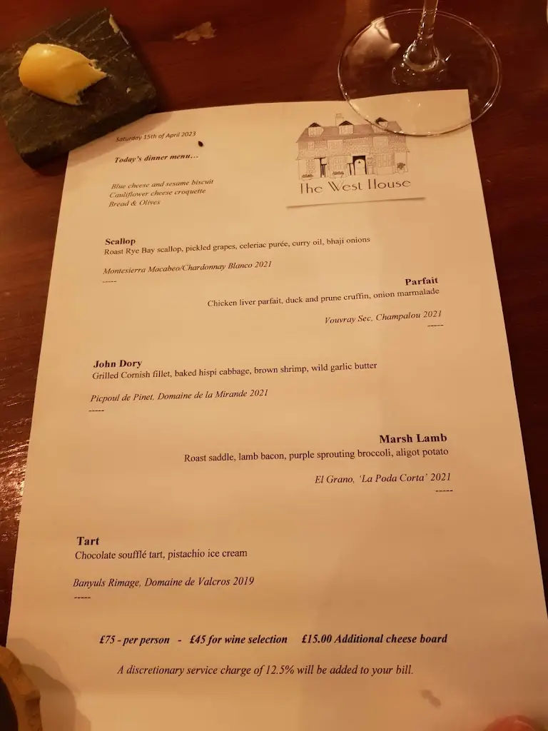 Menu_The West House_Biddenden_image_1