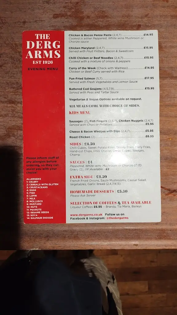 Menu_Derg Arms_Castlederg_image_2