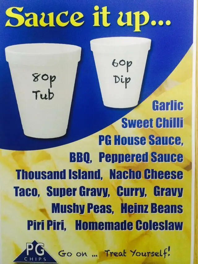 Menu_PG Chips, Castlederg_Castlederg_image_1