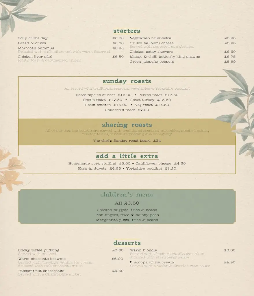 Menu_Drum & Monkey, Alderley Edge_Alderley Edge_image_4