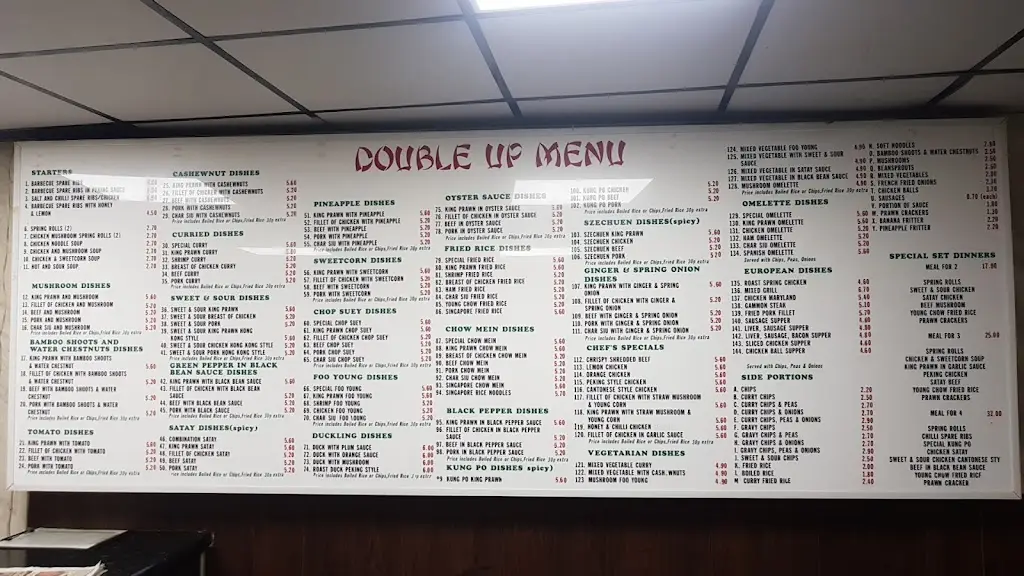 Menu_Double Up_Coalisland_image_1