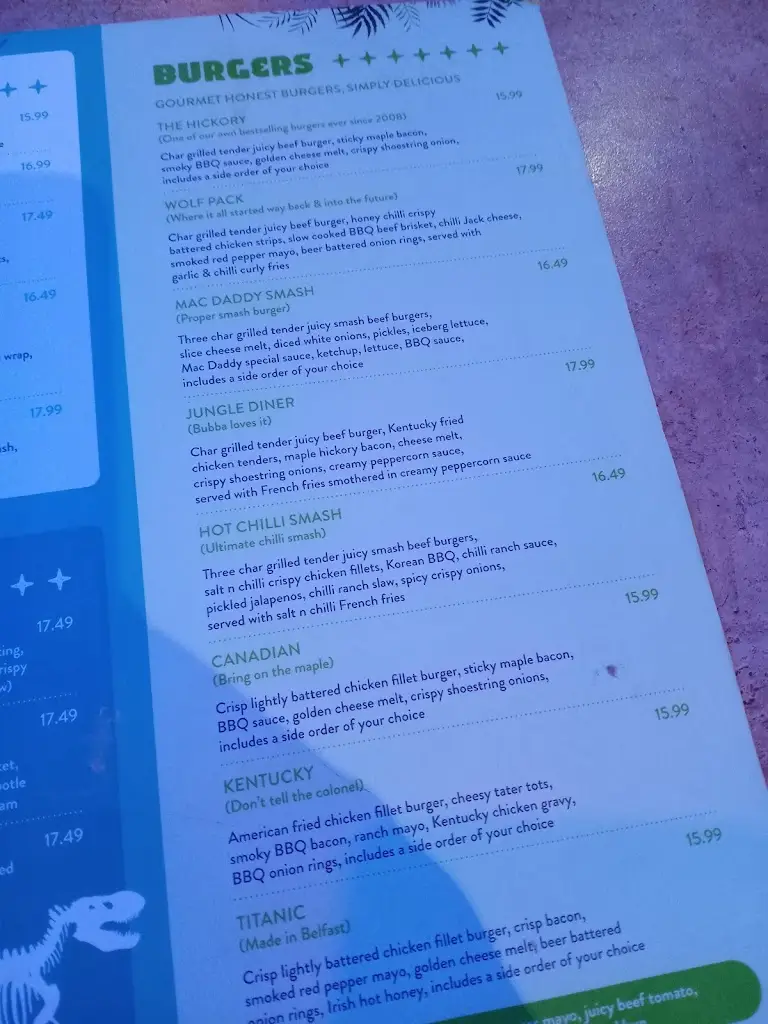 Menu_Bubba Drews_Armagh City Banbridge and Craigavon_image_3