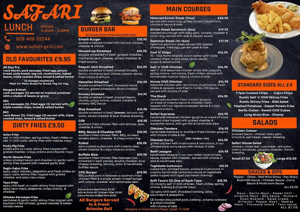 Menu_Safari Banbridge_Armagh City Banbridge and Craigavon_image_1