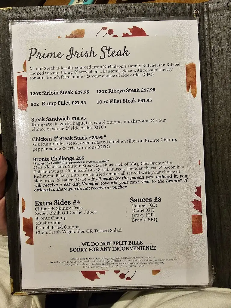 Menu_Bronte Steakhouse & Grill_Armagh City Banbridge and Craigavon_image_2