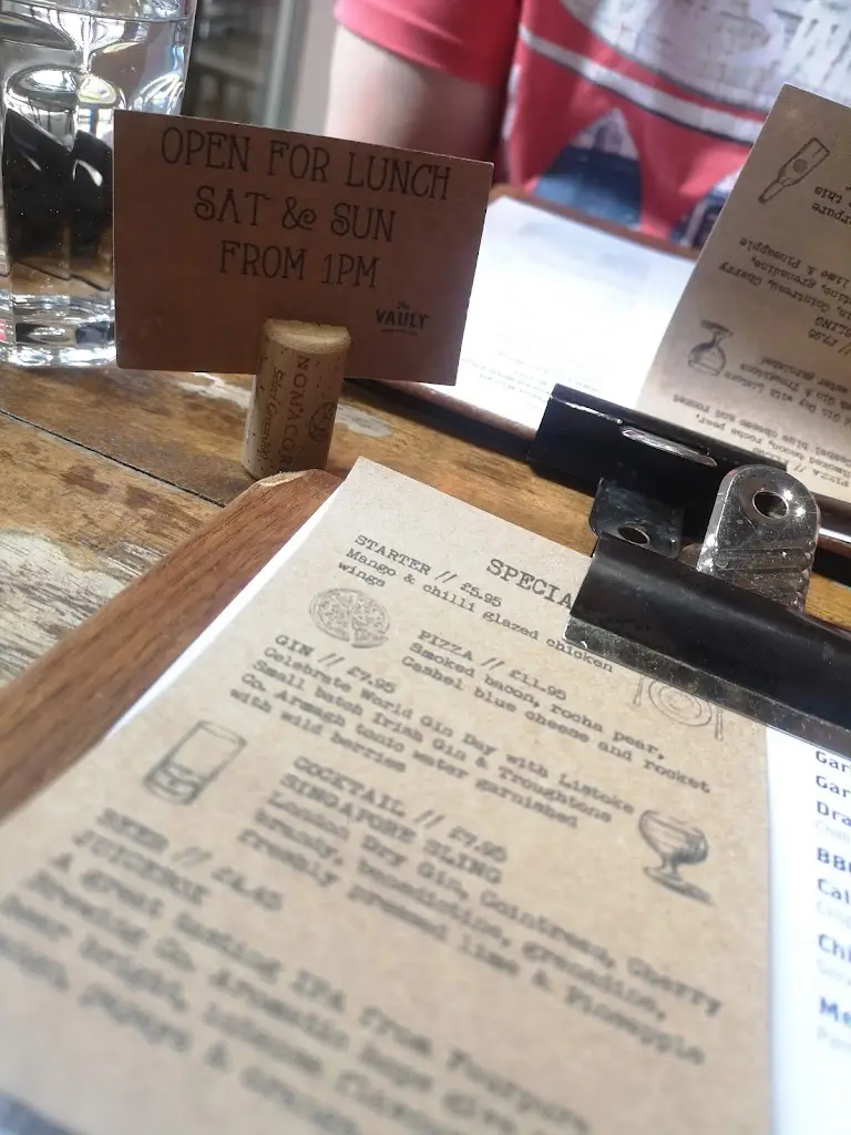 Menu_The Vault_Armagh City Banbridge and Craigavon_immagine_4