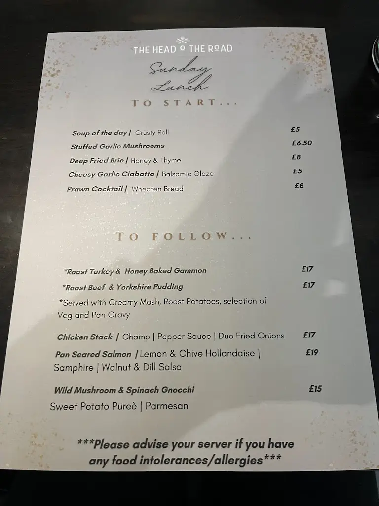Menu_Head O' the Road_Armagh City Banbridge and Craigavon_image_1