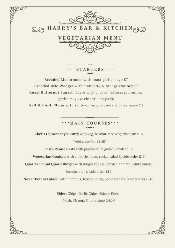 Menu_Harry’s Bar & Kitchen_Armagh City Banbridge and Craigavon_image_4