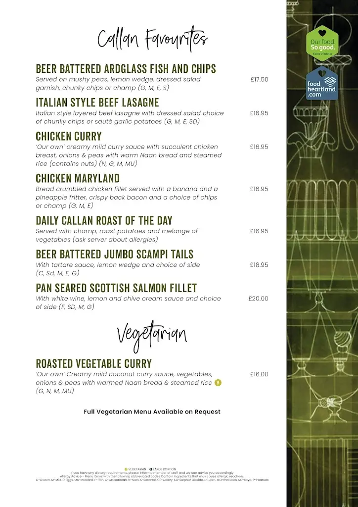 Menu_The Callan Bar_Armagh City Banbridge and Craigavon_image_3