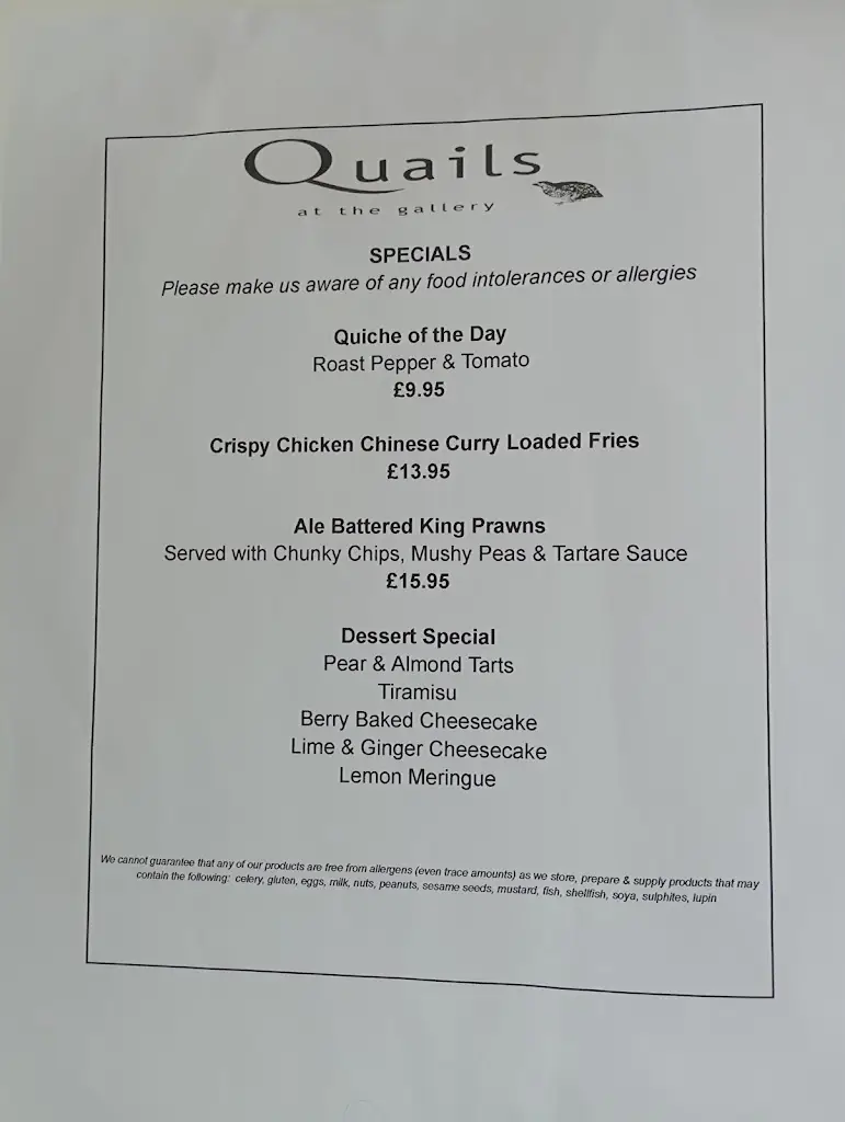 M Harrison_Quails at the Gallery_Banbridge_recensione