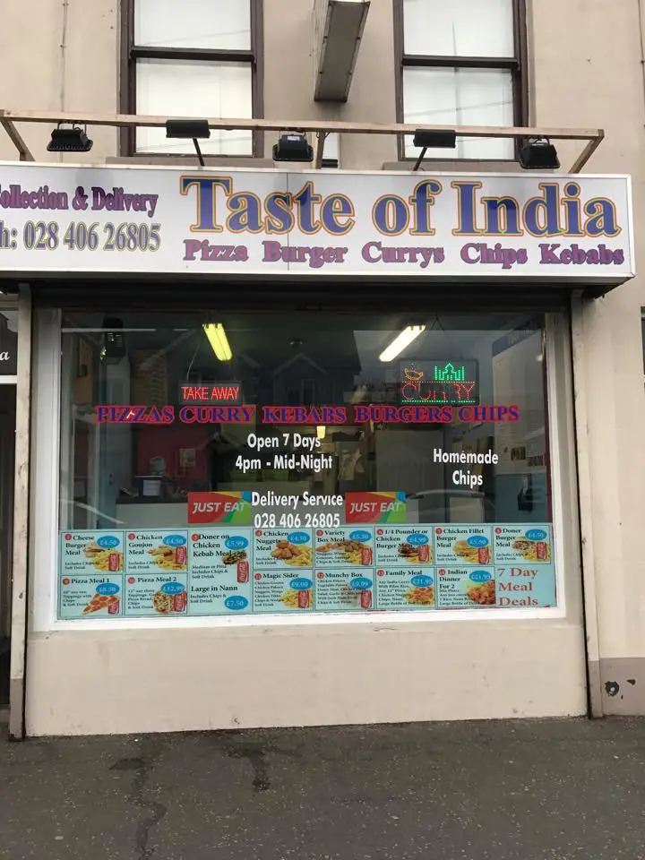 Taste of India restaurant in Banbridge