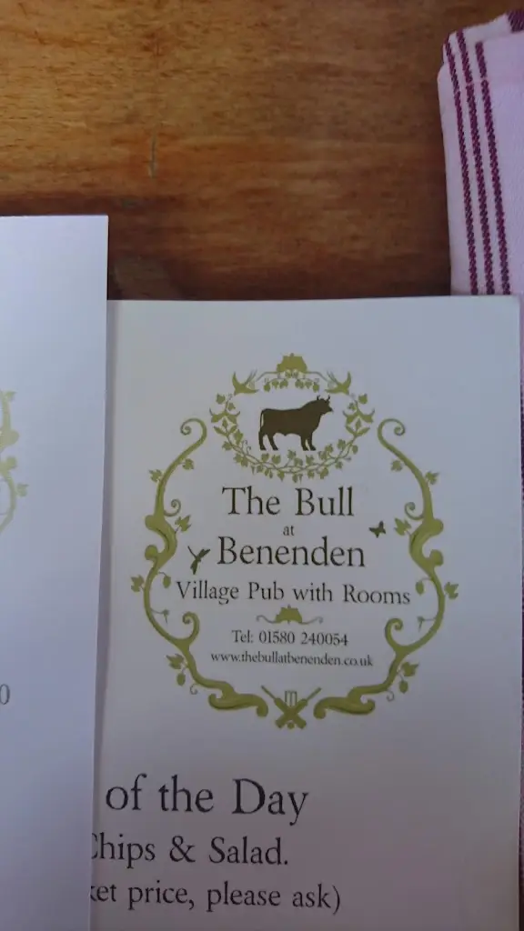 Menu_The Bull at Benenden_Biddenden_image_4