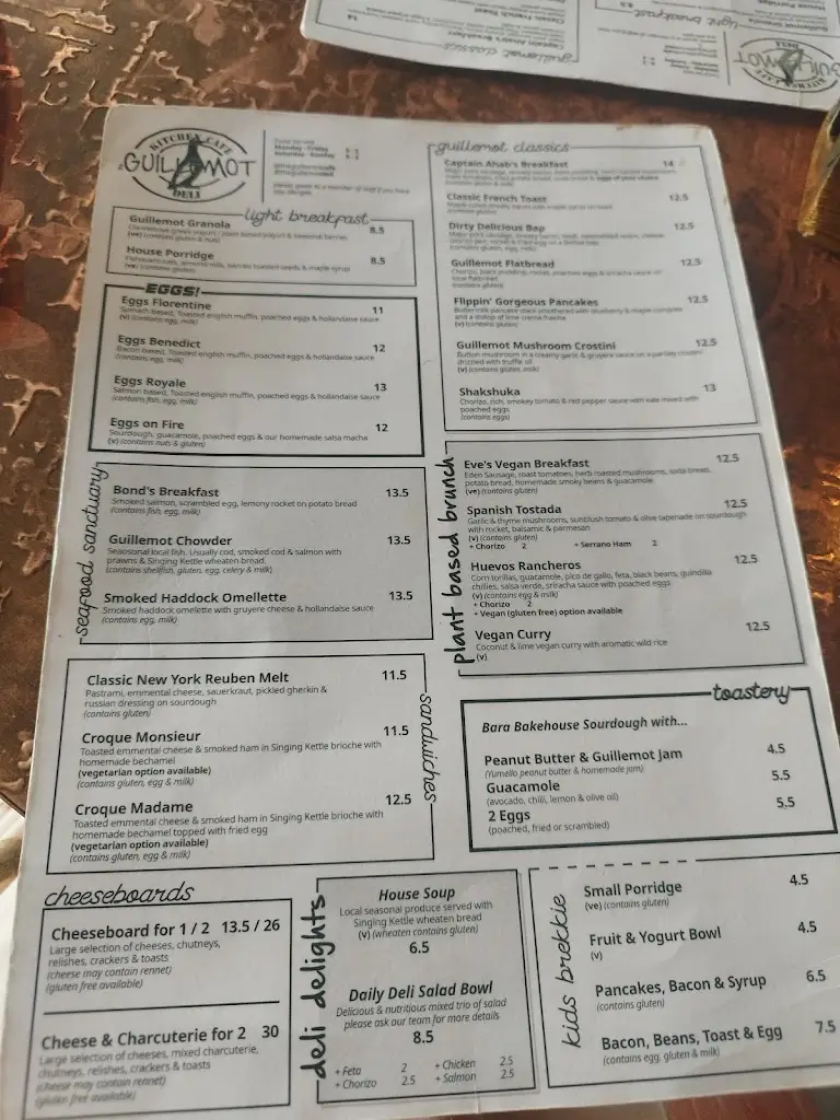 Menu_The Guillemot Café_Bangor_image_3