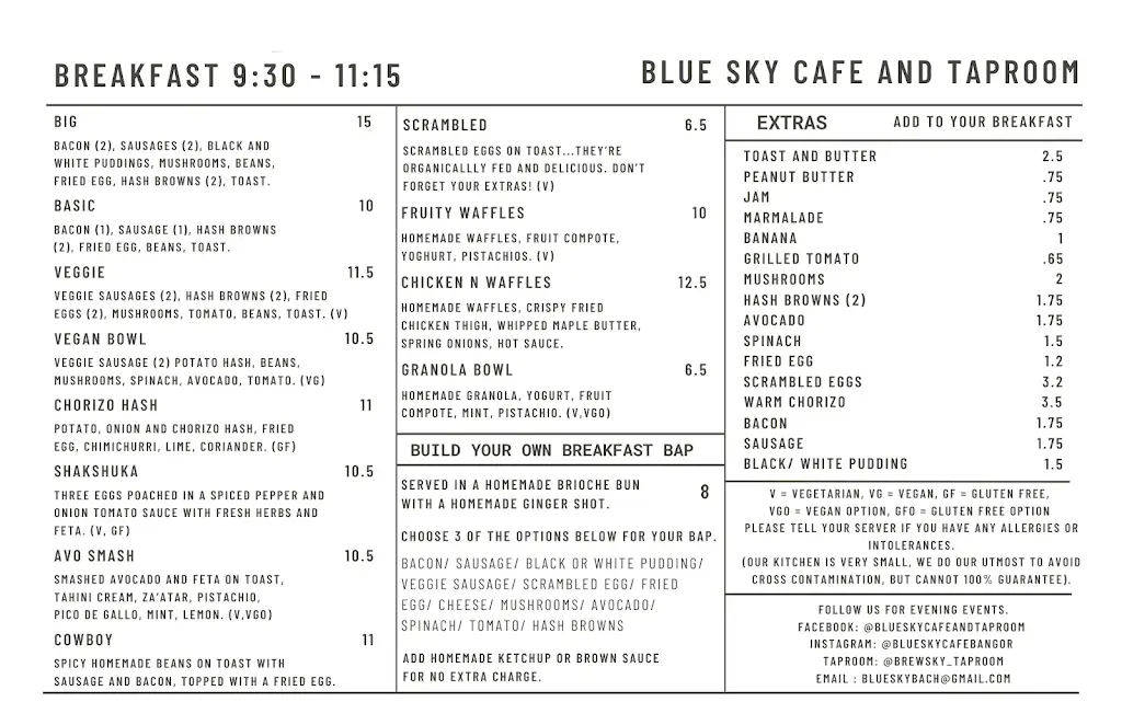 Menu_Blue Sky Cafe & Taproom_Bangor_image_4