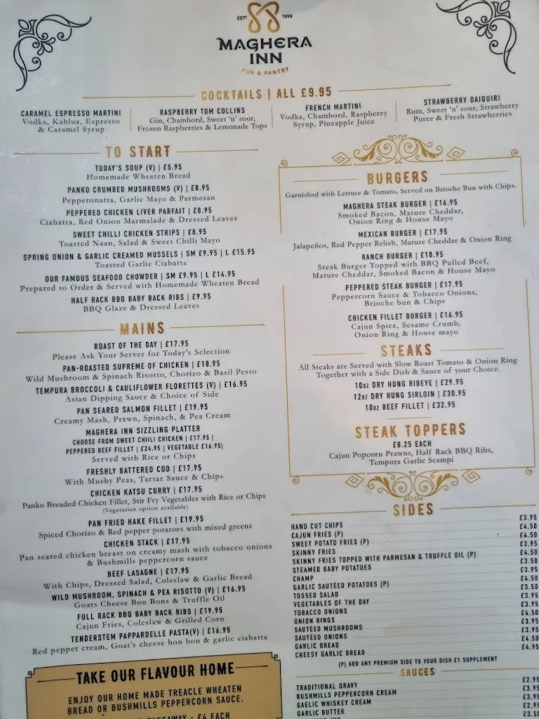 Menu_The Maghera Inn_Castlewellan_image_4