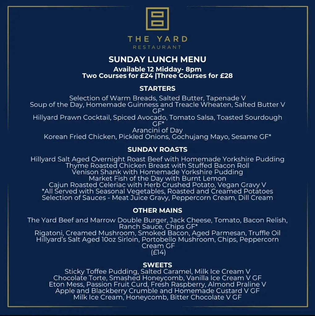 Menu_Hillyard House Hotel_Castlewellan_image_1