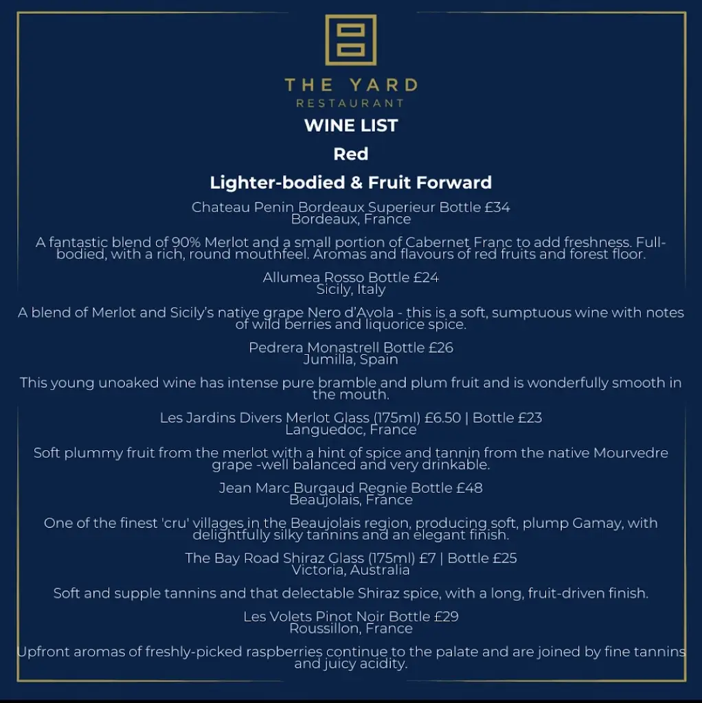 Menu_Hillyard House Hotel_Castlewellan_image_3