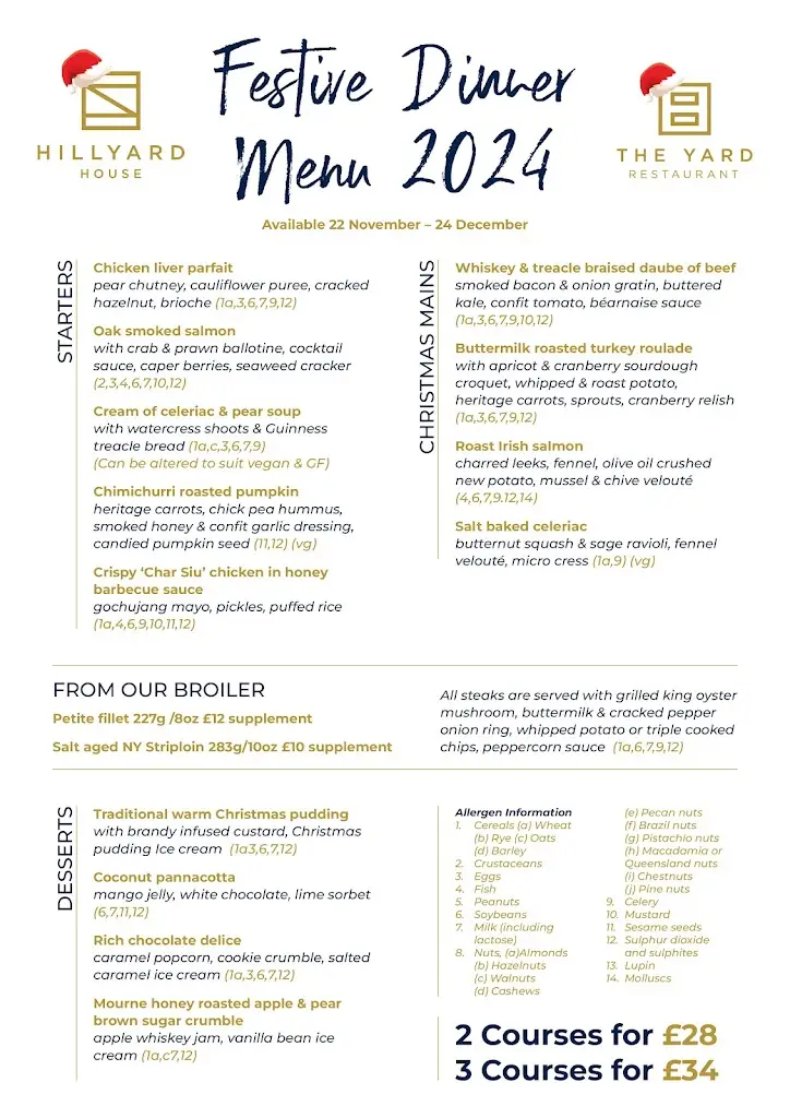 Menu_Hillyard House Hotel_Castlewellan_image_4