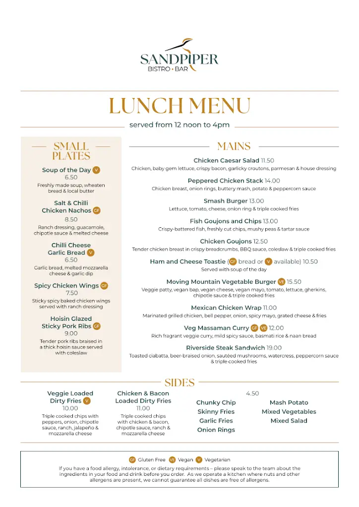 Menu_Sandpiper Bistro Bar_Coleraine_imagen_2