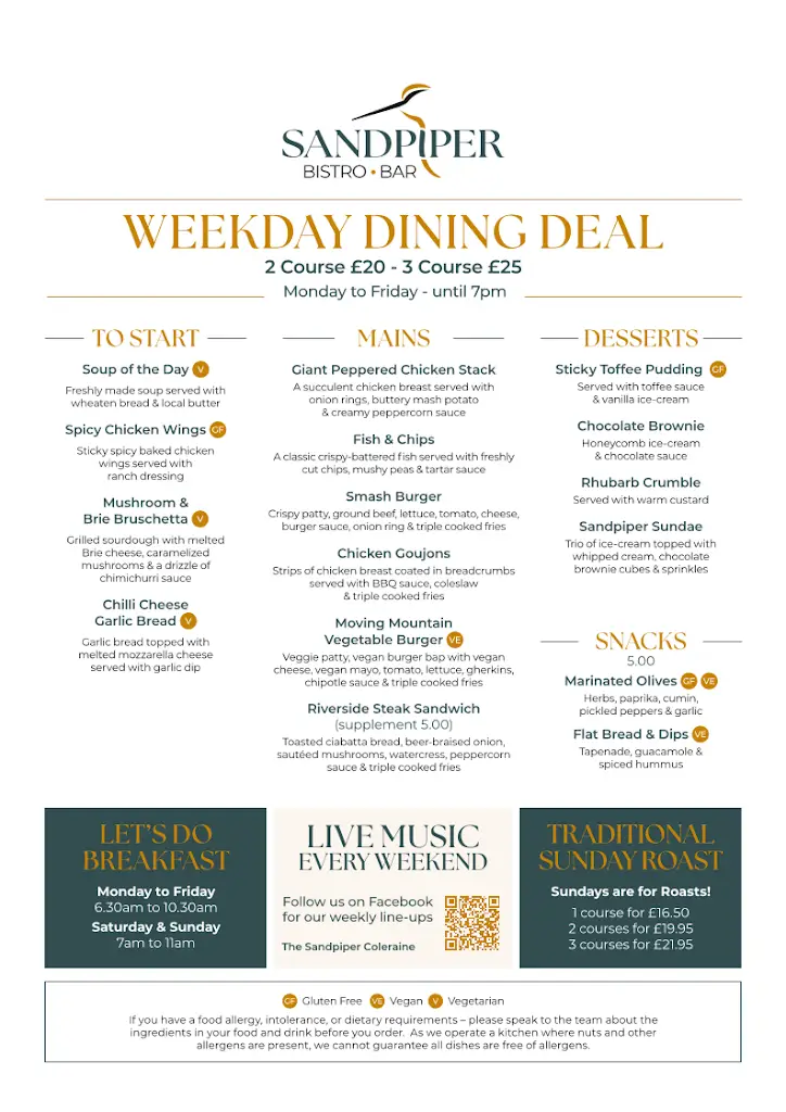 Menu_Sandpiper Bistro Bar_Coleraine_imagen_3