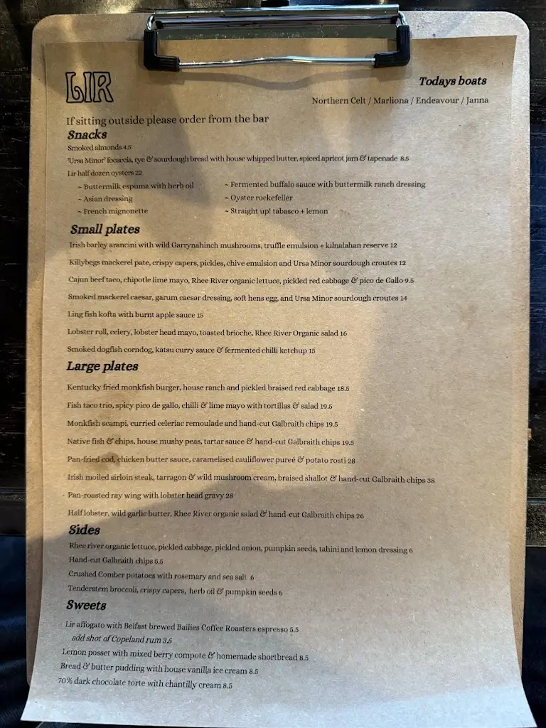Menu_LIR_Coleraine_image_4