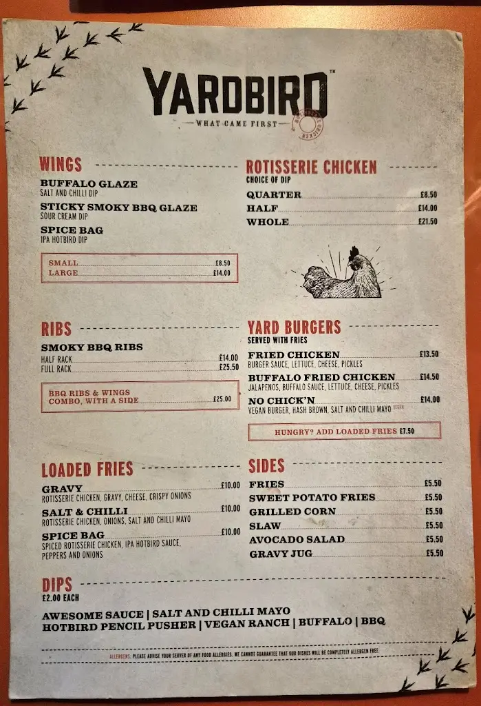Menu_The Dirty Onion and Yardbird_City of Belfast_image_4