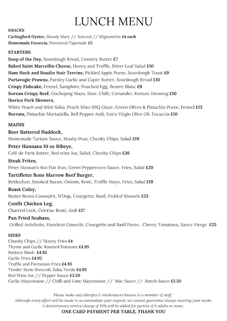 Menu_Bank Square Brasserie_City of Belfast_immagine_1