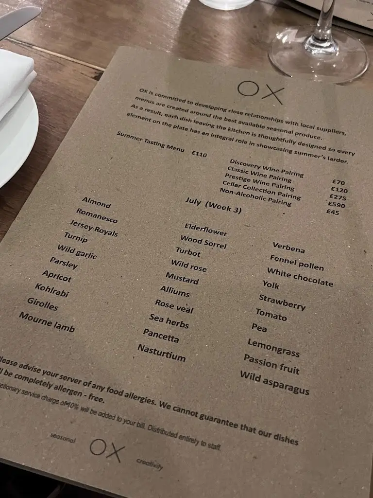 Menu_OX Belfast_City of Belfast_image_3