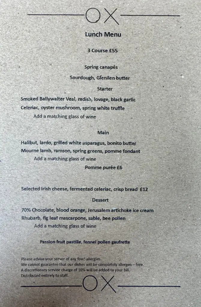 Menu_OX Belfast_City of Belfast_image_4