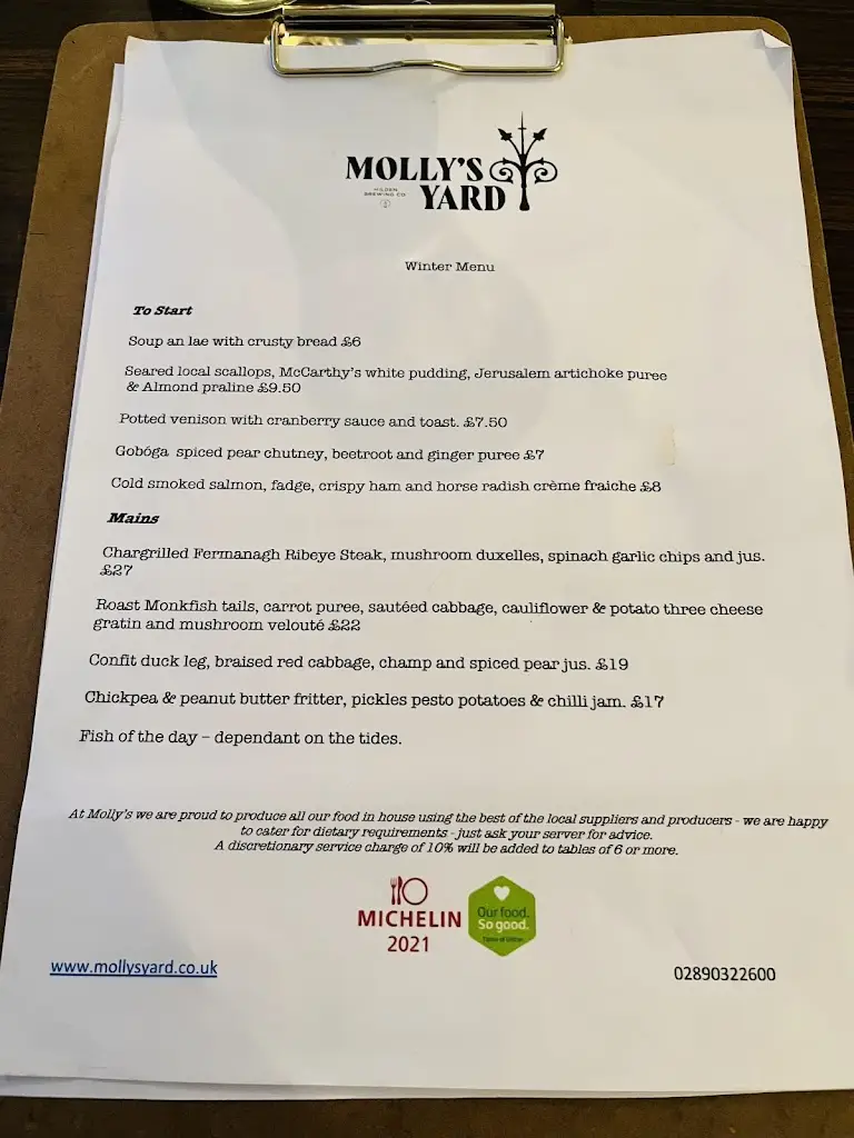 Menu_Molly's Yard_City of Belfast_image_2