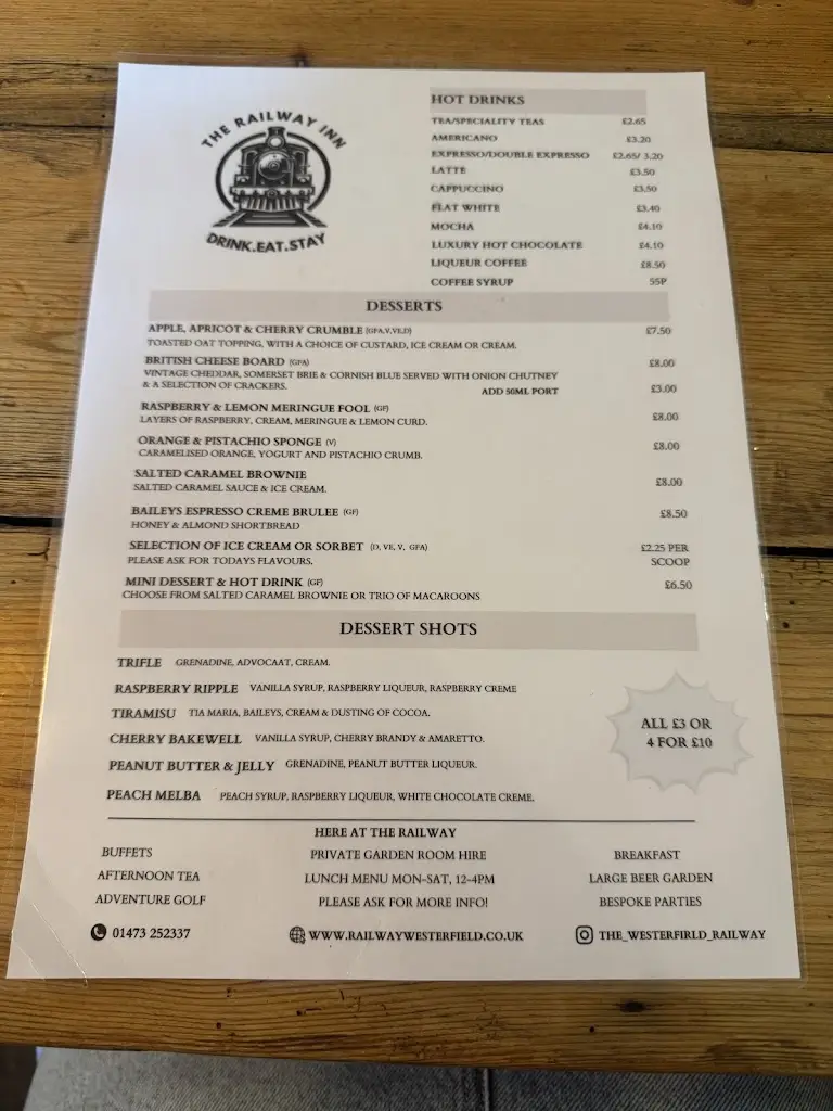 Menu_The Railway Inn Westerfield_Bildeston_image_1
