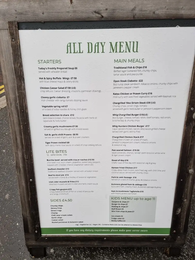 Menu_The Northern Whig_City of Belfast_image_2