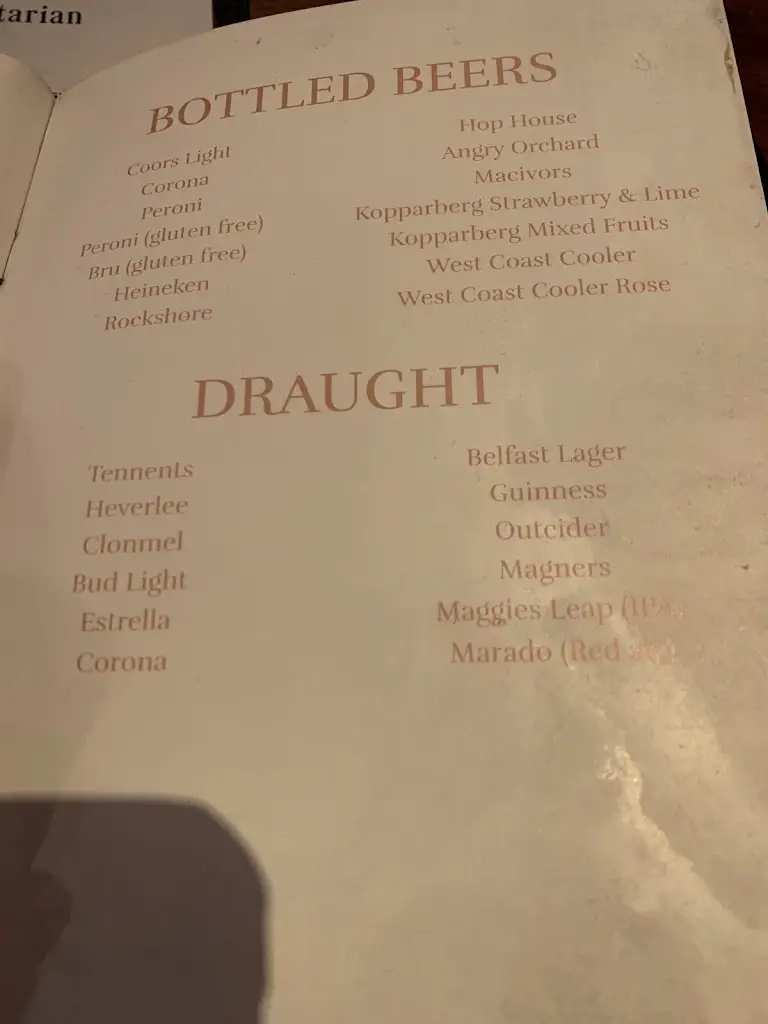 Menu_The Northern Whig_City of Belfast_image_4