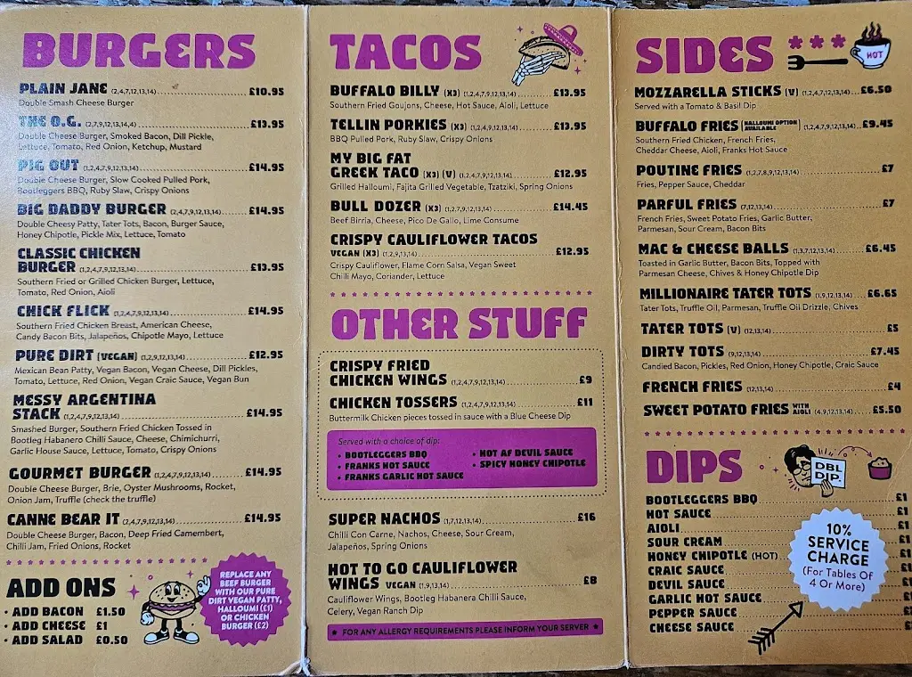 Menu_Bootleggers_City of Belfast_image_1